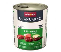 Animonda GRANCARNO dog adult hovädzie,jeleň,jablko konzerva 400g