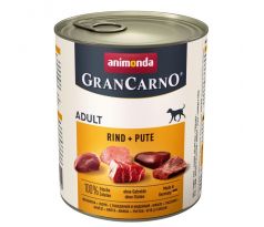 Animonda GRANCARNO dog adult hovädzie a morka konzerva 400g
