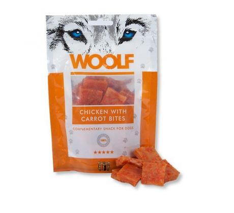 Woolf Dog Chicken Carrot Bites 100g