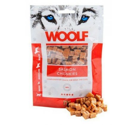 Woolf Dog Soft Salmon Chunkies 100 g