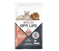 Versele Laga OptiLife Adult Skin Care Mini losos ryža 7,5kg