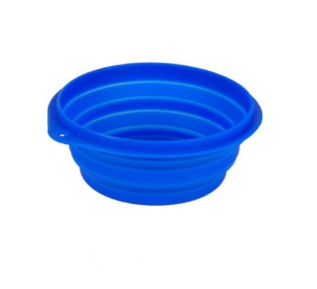 Karlie Silicone travel bowl cestovná miska 0,5 l modrá