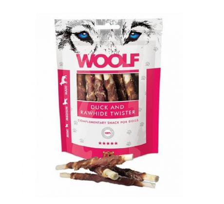 Woolf Dog Duck and Rawhide Twister 100 g