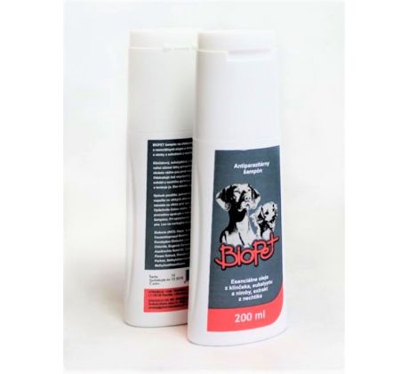 BIOPET Prírodný antiparazitný šampón pre psy 200ml