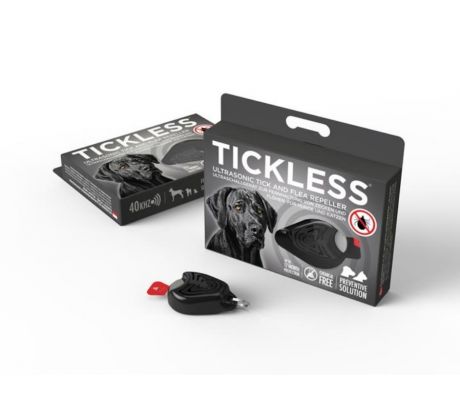 TickLess Ultrazvukový repelent pre psov čierny