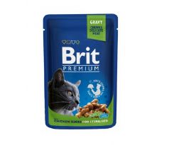 BRIT Premium CAT kaps. Steril.Chicken Slice 100 g