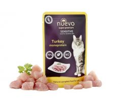 NUEVO CAT Adult Sensitive kaps. Mono Turkey 85 g