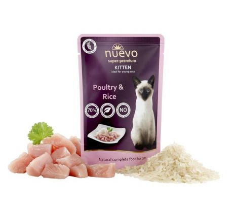 NUEVO CAT Kitten kaps. Poultry with Rice 85 g