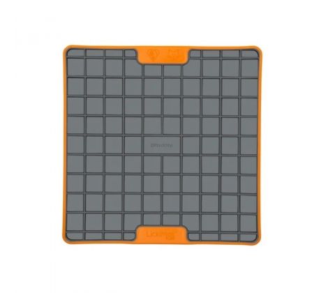 LickiMat Playdate Tuff lízacia podložka 20x20 cm oranžová