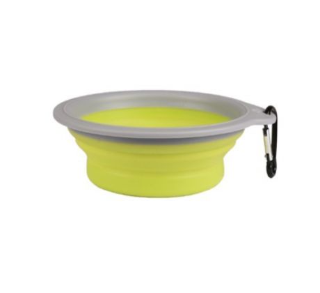 Karlie Travel bowl Bubo cestovná miska 0,625 l sivo/zelená
