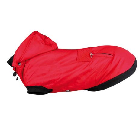 Zimná bunda Palermo pre psa s kapucňou, červená - XS 27cm