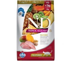 Farmina N&D cat TROPICAL SELECTION (AG) adult neutered, chicken 4+1 kg